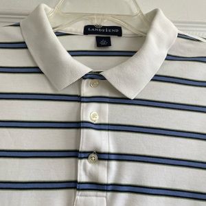 Lands’ End men’s cotton polo shirt - medium traditional / regular  fit